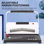 A4 Electric Automatic Single Coil Binding Machine Manual Power Plastic Book Coil Threading Device