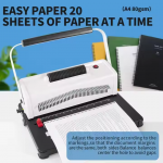 A4 Electric Automatic Single Coil Binding Machine Manual Power Plastic Book Coil Threading Device