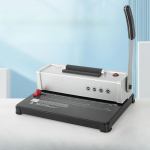 Electrical 4:1 Plastic Spiral Coil Book Binding Machine 4-hole Coil Binder Metal Spiral Wire Notebook Binding Machine