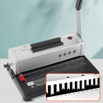 Electrical 4:1 Plastic Spiral Coil Book Binding Machine 4-hole Coil Binder Metal Spiral Wire Notebook Binding Machine