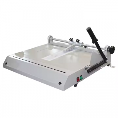 Automatic DC-100P Hardcover Press Groove Glue Binding Machine A4/A3 Vertical Mounting for Center Positioning Book Case