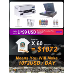 A3 Desktop DTF Printer Dryer Oven with Dual Heating Manual Grade Aluminum White Ink Dryer Oven Condition New