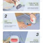 Easy Iron 4.17 X 2.44 Inch Heat Press Machine New for T Shirts Shoes Bags Hats Htv Vinyl Projects Heat Transfer Print Function