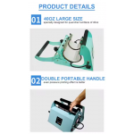 40oz Mug Sublimation Heat Press Machine Electric Flatbed Printer for Cap Garment Plate Printing Manual Automatic Grade New