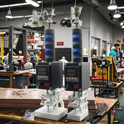 Small Portable Coconut Green LOGO Ironing Heat Press Machine Hand-Held Branding Board IPPC Pallet Packaging Printing Machine