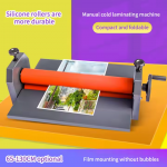 Small Manual Cold Laminating Machine 650 Feet Photo Advertising Roller for A4 A3 A5 A6 Paper Sizes