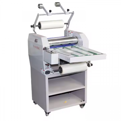 DC-5001 Laminator Hot and Cold Double Laminating Machine with Single Anti-Crimping Steel Roller A3 Film Pressing Machine