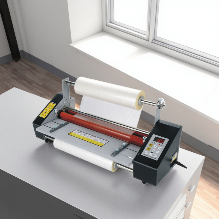 220V 4-Roller A2 Paper 44cm Hot Roll Laminating Machine Speed Adjustable Laminator 220V 4-Roller A2 Paper 44cm Hot Roll Laminating Machine Speed Adjustable Laminator