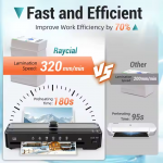 Multifunctional A4 Plastic Photo Laminating Machine New Office Home Thermoplastic Laminator for Protective Card Film Also A5 A6 Multifunctional A4 Plastic Photo Laminating Machine New Office Home Thermoplastic Laminator for Protective Card Film Also A5 A6