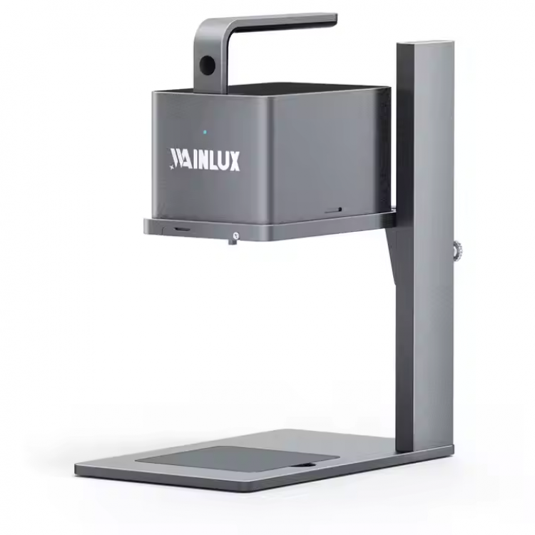 20W Desktop Fiber Laser 360 Rotation Marking Machine Metal Plastic Engraving Machine Small Automatic Engraving Machine