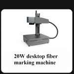 20W Desktop Fiber Laser 360 Rotation Marking Machine Metal Plastic Engraving Machine Small Automatic Engraving Machine