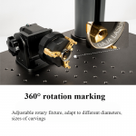 20W Desktop Fiber Laser 360 Rotation Marking Machine Metal Plastic Engraving Machine Small Automatic Engraving Machine