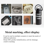 20W Desktop Fiber Laser 360 Rotation Marking Machine Metal Plastic Engraving Machine Small Automatic Engraving Machine