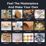 Acmer P1 S Pro Mini Portable Laser Cutter 3D Engraver Machine for Wood Leather MDF-for Business and Family Use