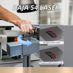 DAJA S4 Optical Fiber Marking Machine 30W Handheld Laser Engraving for Credit Cards Supporting AI Graphic Format
