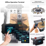 ATOMSTACK S10 X7 Pro 50W Engraving Machine for 3D Wood Cylindrical Objects Cans Tumbler Y-axis Rotary Roller Module ATOMSTACK S10 X7 Pro 50W Engraving Machine for 3D Wood Cylindrical Objects Cans Tumbler Y-axis Rotary Roller Module