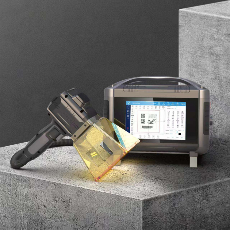 Portable Handheld Fiber Optic Laser Marking Machine for Metal & Plastic Engraving & Etching Small Nameplate Coding