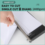 Manual A4 Paper Cutter with Plastic Bottom Plate A45 Guillotine Paper Cutter Manual A4 Paper Cutter with Plastic Bottom Plate A45 Guillotine Paper Cutter