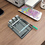 Table Top Portable Platform Hole Puncher 200 Sheets Manual Paper Punching Machine with Cutter Table Top Portable Platform Hole Puncher 200 Sheets Manual Paper Punching Machine with Cutter