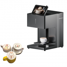 New Commercial Automatic Food Printer for Coffee Latte Cappuccino Latte 600dpi Resolution Ricoh Print Head Edible Ink Flatbed